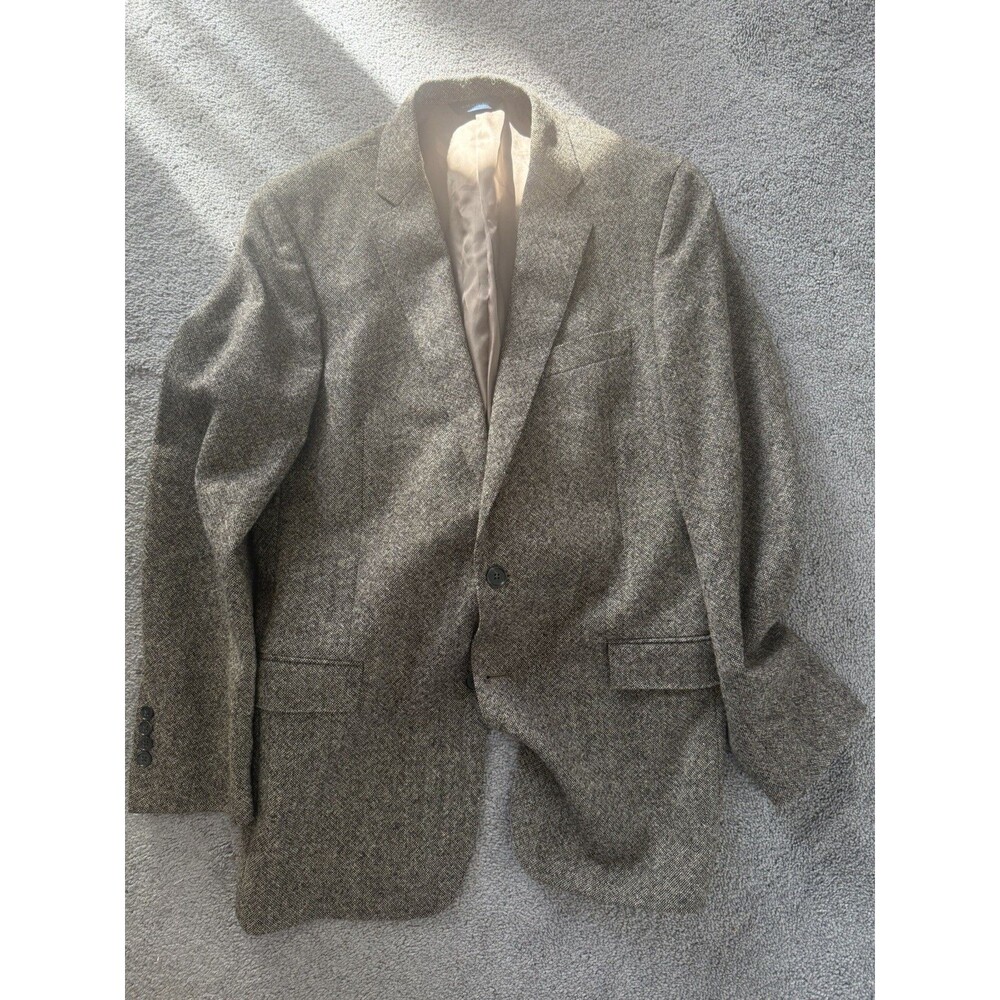 Brooks Brothers BrooksTweed Regent 42L Brown Blazer Sport Coat Shetland &Cheviot